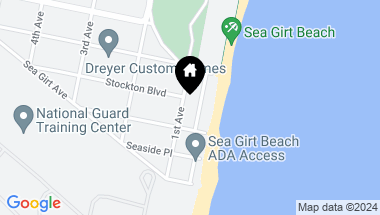 Map of 814 1st Avenue, Sea Girt NJ, 08750
