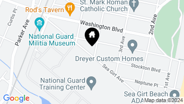 Map of 401 Sea Girt Avenue, Sea Girt NJ, 08750