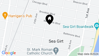 Map of 317 Baltimore Boulevard, Sea Girt NJ, 08750