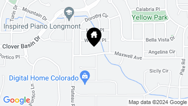 Map of 5038 Maxwell Ave, Longmont CO, 80503