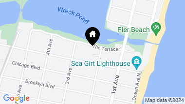 Map of 206 The Terrace, Sea Girt NJ, 08750