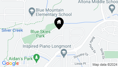 Map of 1409 Cannon Mountain Dr, Longmont CO, 80503