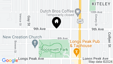 Map of 745 9th Ave, Longmont CO, 80501