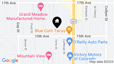 Map of 1534 Terry St, Longmont CO, 80501