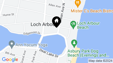 Map of 1 S Ocean Avenue, Loch Arbour Village NJ, 07711