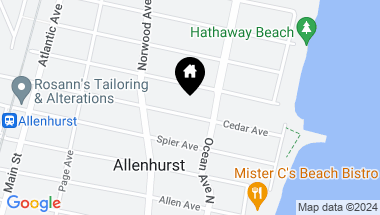 Map of 105 Cedar Avenue, Allenhurst NJ, 07711