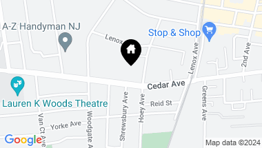 Map of 211 Cedar Avenue, Long Branch NJ, 07740