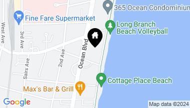 Map of 390/392 Ocean Avenue, 1901, Long Branch NJ, 07740