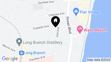 Map of 160 2nd Avenue, Long Branch NJ, 07740