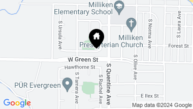 Map of 96 W Forest Street, Milliken CO, 80543