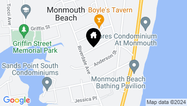 Map of 14 Johnson Street, Monmouth Beach NJ, 07750