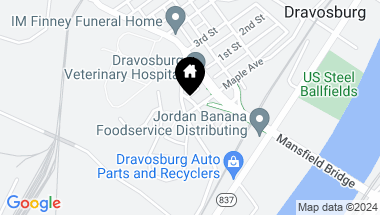 Map of 230 Maple Ave, Dravosburg PA, 15034