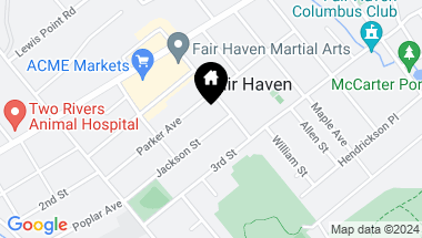 Map of 105 Jackson Street, Fair Haven NJ, 07704