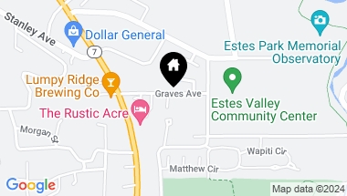 Map of 1224-1262 Graves Avenue, Estes Park CO, 80517