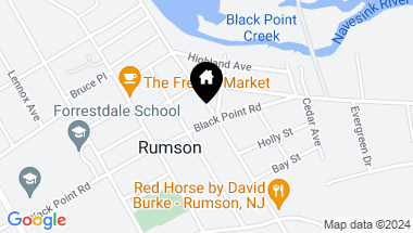 Map of 62 Avenue Of Two Rivers, Rumson NJ, 07760