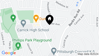 Map of 2216 Lutz Ave, Carrick PA, 15210