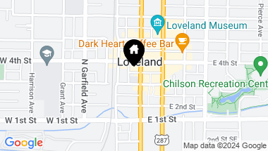 Map of 319 N Cleveland Ave, Loveland CO, 80537