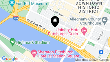 Map of 227 Fort Pitt Boulevard, Downtown Pgh PA, 15222