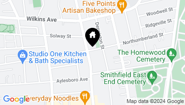 Map of 1501 Shady Avenue, Squirrel Hill PA, 15217