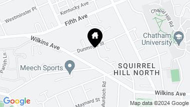 Map of 5414 Kipling Road, Squirrel Hill PA, 15217