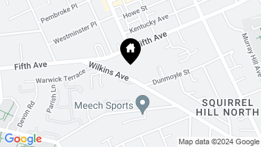 Map of 5325 Wilkins Avenue, Squirrel Hill PA, 15217