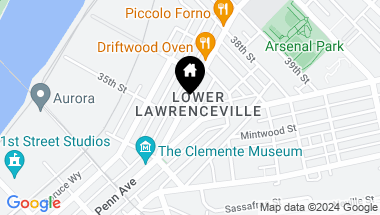 Map of 3510-3516 Butler Street, Lawrenceville PA, 15201