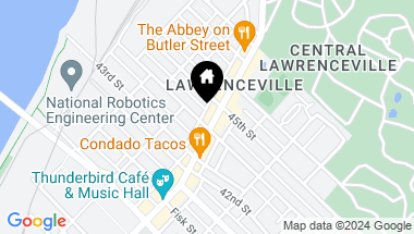 Map of 4407 Butler, Lawrenceville PA, 15201