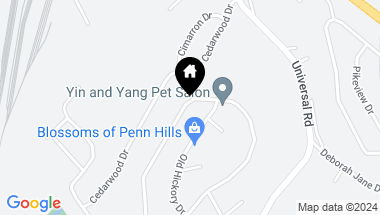 Map of 313 Cypress Hill Dr, Penn Hills PA, 15235
