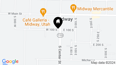 Map of 112 S Center Street, Midway UT, 84049