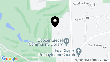 Map of 121 Evergreen Rd, Fox Chapel PA, 15238