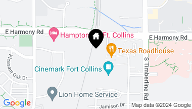Map of 1823 E Harmony Rd, Fort Collins CO, 80528