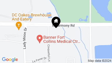 Map of 3733 E Harmony Road, Fort Collins CO, 80528