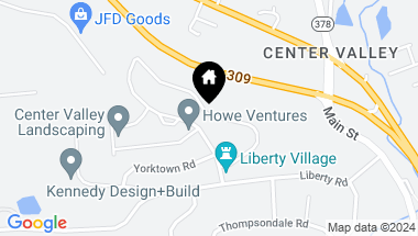 Map of 6072 Valley Forge Dr, Coopersburg PA, 18036