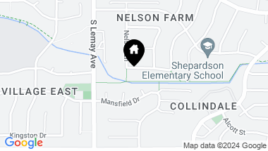 Map of 1207 Leawood St, Fort Collins CO, 80525