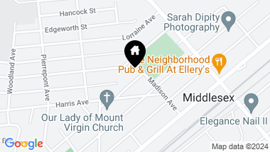 Map of 579 W Pershing Ave, Middlesex Boro NJ, 08846
