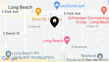 Map of 345 E Beech Street, Long Beach NY, 11561