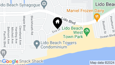 Map of 122 Eva Drive, Lido Beach NY, 11561