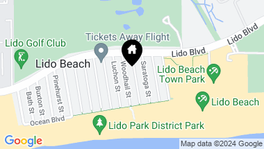 Map of 36 Leamington Street, Lido Beach NY, 11561