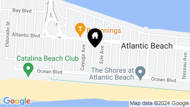 Map of 74 Dutchess Boulevard, Atlantic Beach NY, 11509