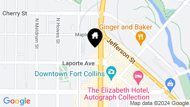 Map of 221 N College Ave, Fort Collins CO, 80524
