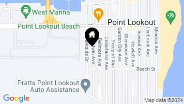 Map of 81 Baldwin Avenue, Point Lookout NY, 11569