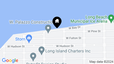 Map of 416 W Bay Drive, Long Beach NY, 11561