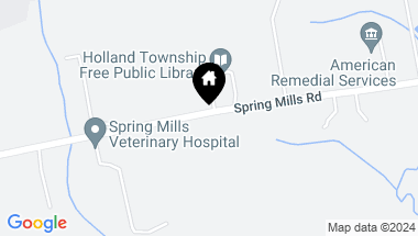 Map of 72 Spring Mills Little York, Holland Twp NJ, 08848