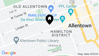 Map of 915 921 West Hamilton Street, Allentown City PA, 18101