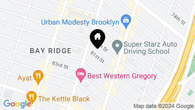 Map of 429 81st Street, Brooklyn NY, 11209
