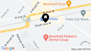 Map of 321 South Avenue West, Westfield Town NJ, 07090