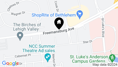 Map of 4900 Freemansburg, Bethlehem Twp PA, 18045
