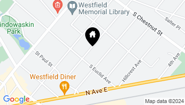 Map of 518 Saint Marks Ave, Westfield Town NJ, 07090