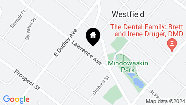 Map of 316 Lawrence Ave, Westfield Town NJ, 07090