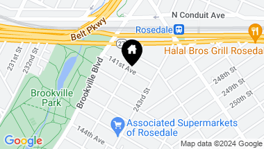 Map of 241-10 141st Avenue, Rosedale NY, 11422